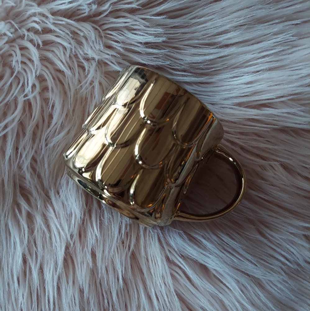Starbucks Gold Mermaid Scales Coffee Mug